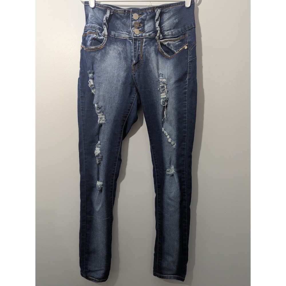 Z1 Levanta Pompis Distressed Jeans Capricho Women's‎ Size  11 Made In USA